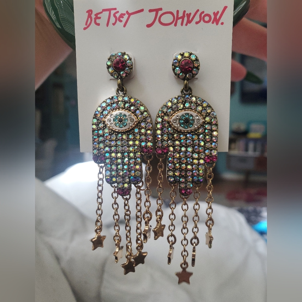 Multicolor Crystal Dangle Earrings